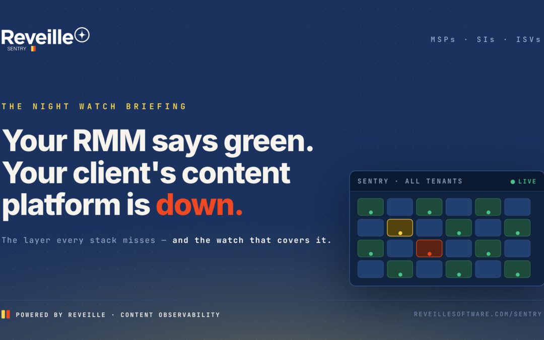 Your RMM Says Green. Your Client’s Content Platform Is Down.